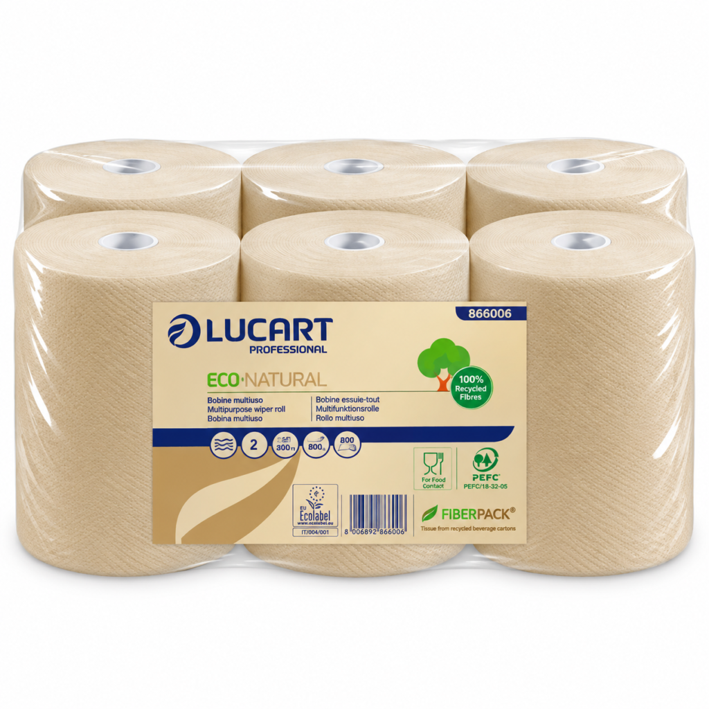 Toalla Para Mano Econatural X 6 Rollos Lucart