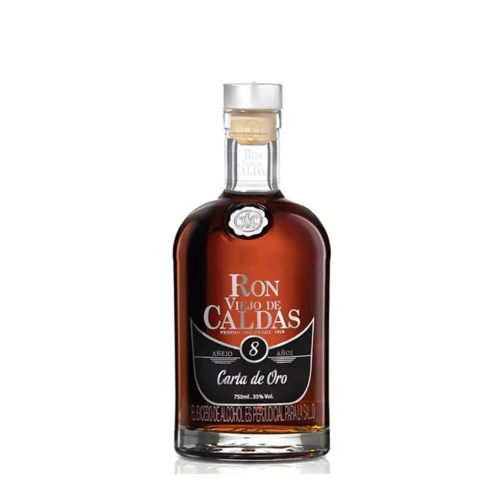 Ron Viejo de Caldas Carta de Oro 8 Años 750ML