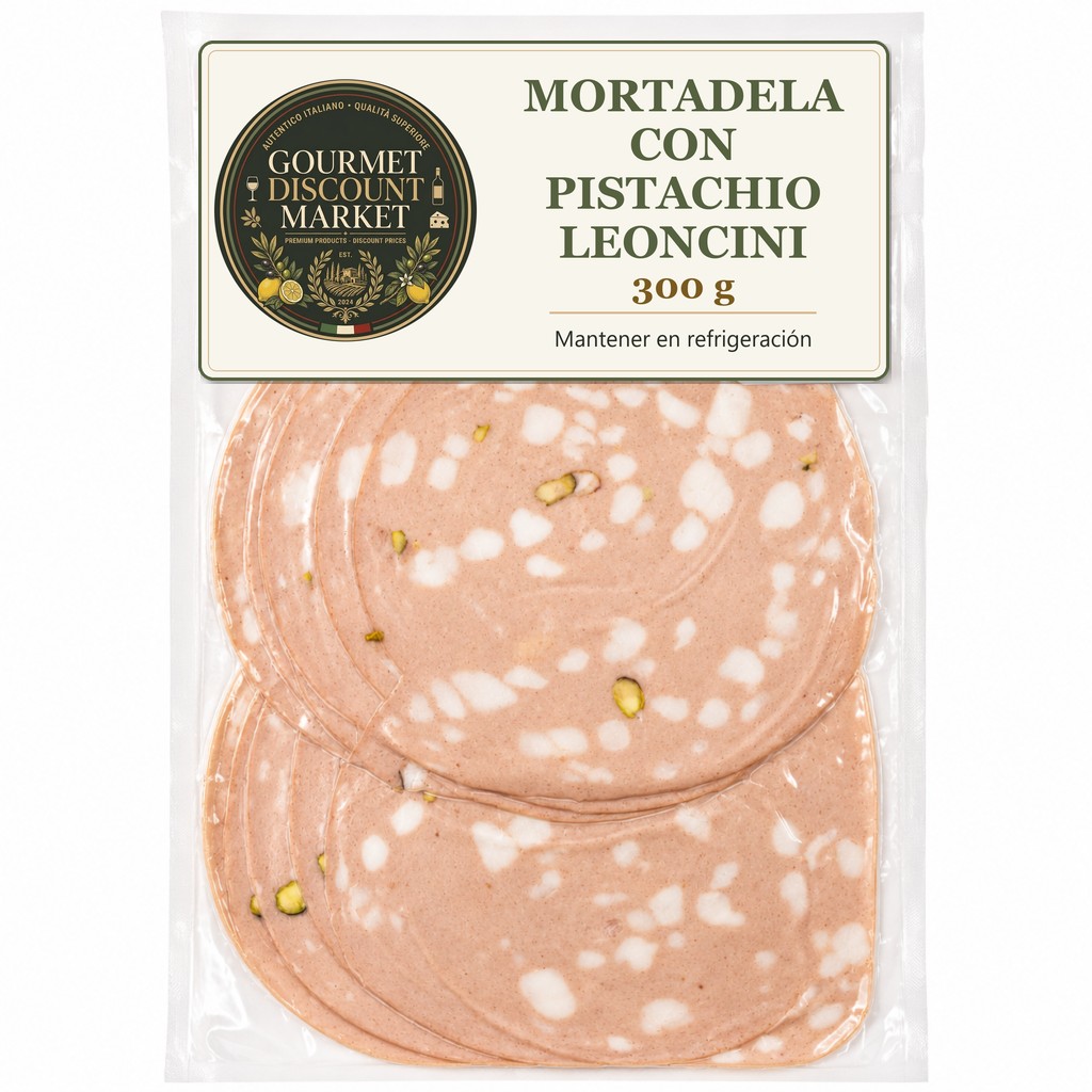 Mortadela C/Pistachio 300 GR Leocini