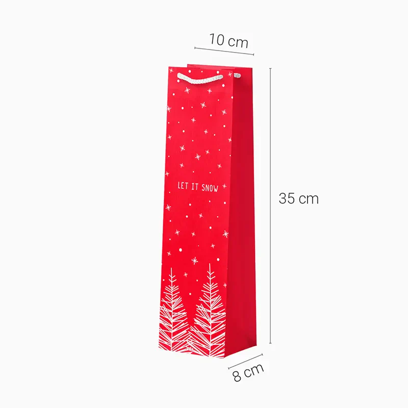 Bolsa de Regalo Para Botella Navidad