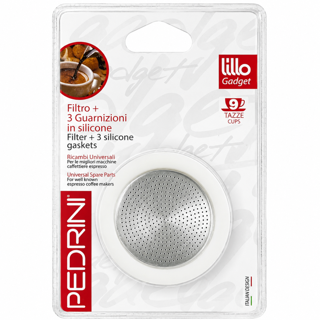 RICAMBIO FILTO + 3 GUARNIZIONI 9 TAZAS