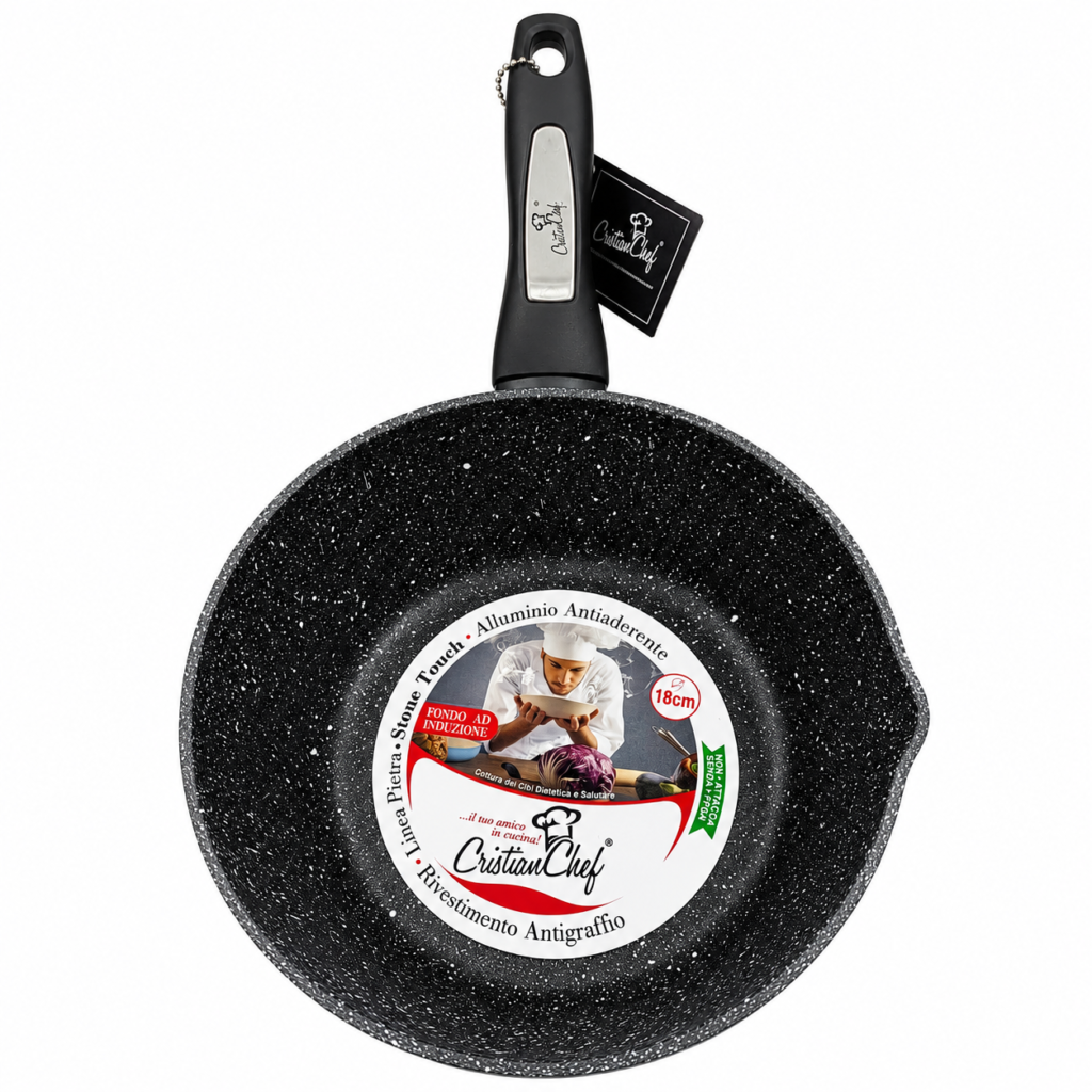 Sauce pan Cristian Chef 18cm 1 manico c/becco