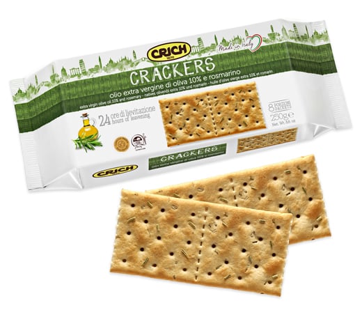 Crackers Olio  Extraverg.e Rosmarino 250 Gr
