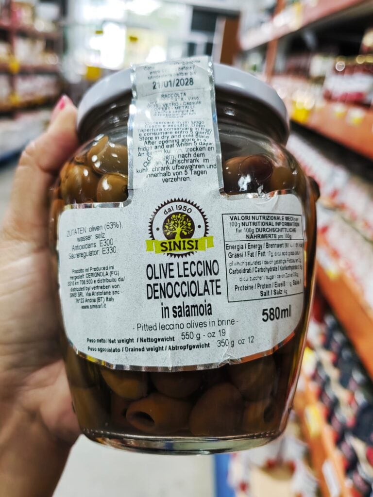 Olive Leccino Denocc. In Salam. Sinisi 550gr