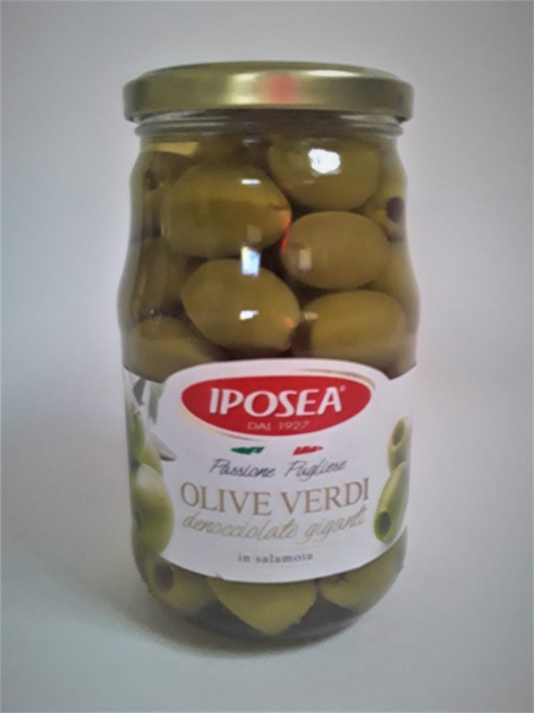 Olive Verdi Giganti Denocciolate 560 Gr Iposea