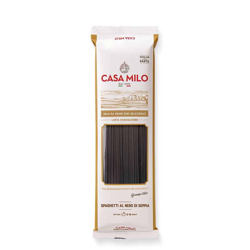 Spaghetti Al Nero Di Seppia Casa Milo 500 GR