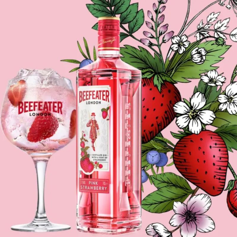 Ginebra Beefeater Pink Strawberry 1 Litro
