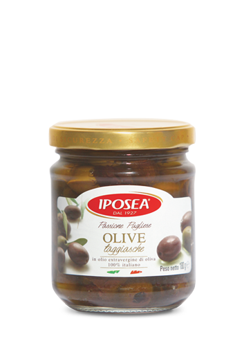 Olive Taggiasche in olio extra vergine Iposea 180g