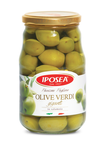 Olive Verdi Giganti In Salamoia Iposea 530 Gr