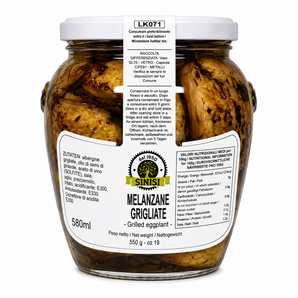 Melanzane Grigliate Sinisi 550 GR