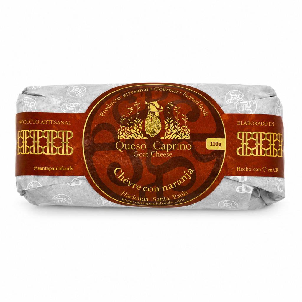 Queso Cabra Rulo C/Naranja 110 GR Santa Paula