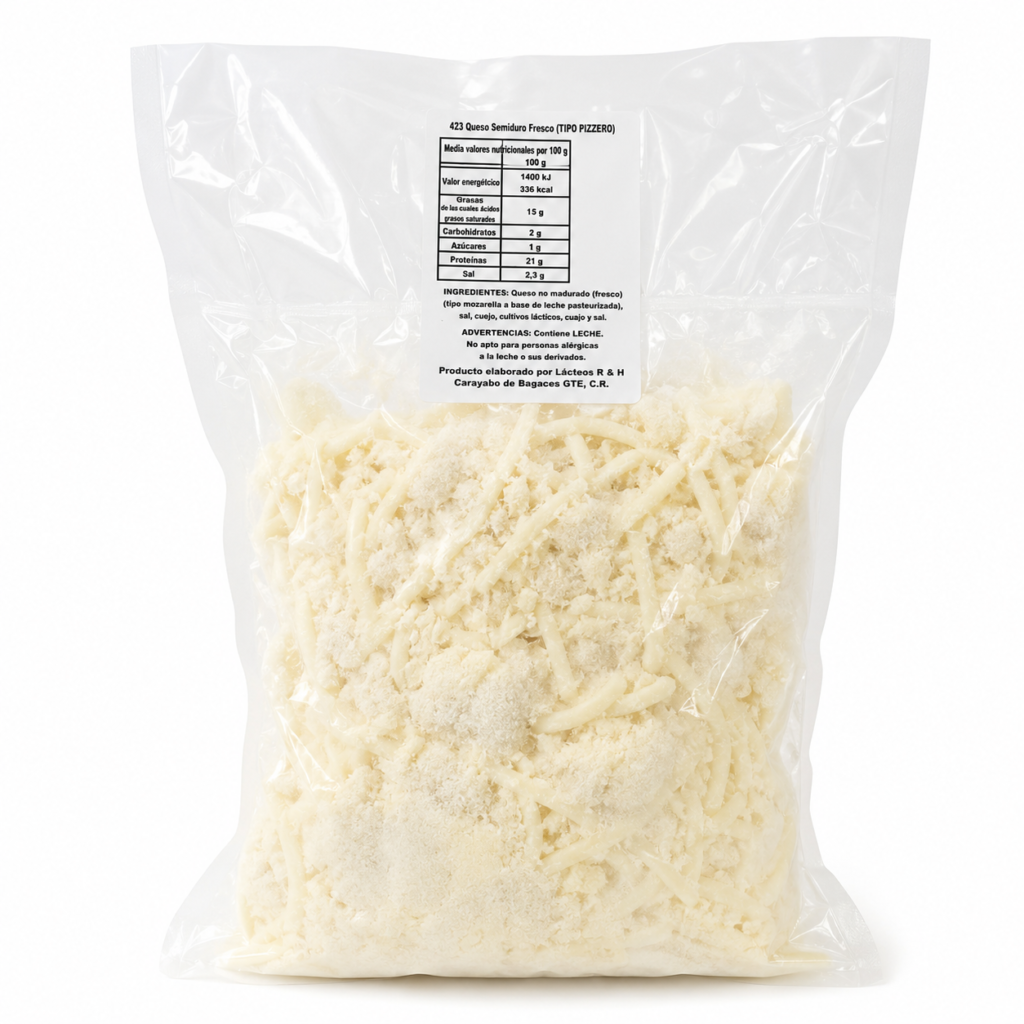 Queso Pizzero RH Rallado 2 KG