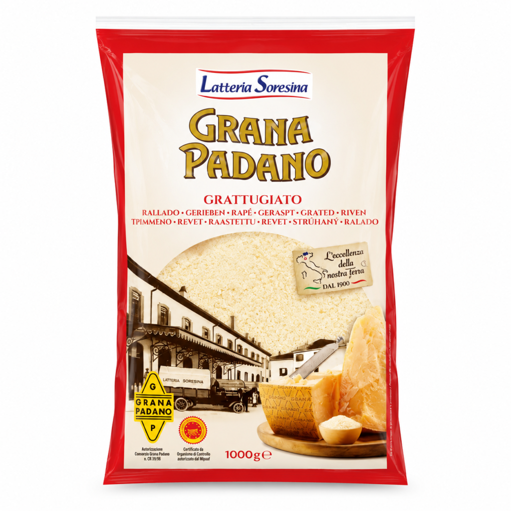 Queso Rallado Grana Padano 1 Kilo Soresina