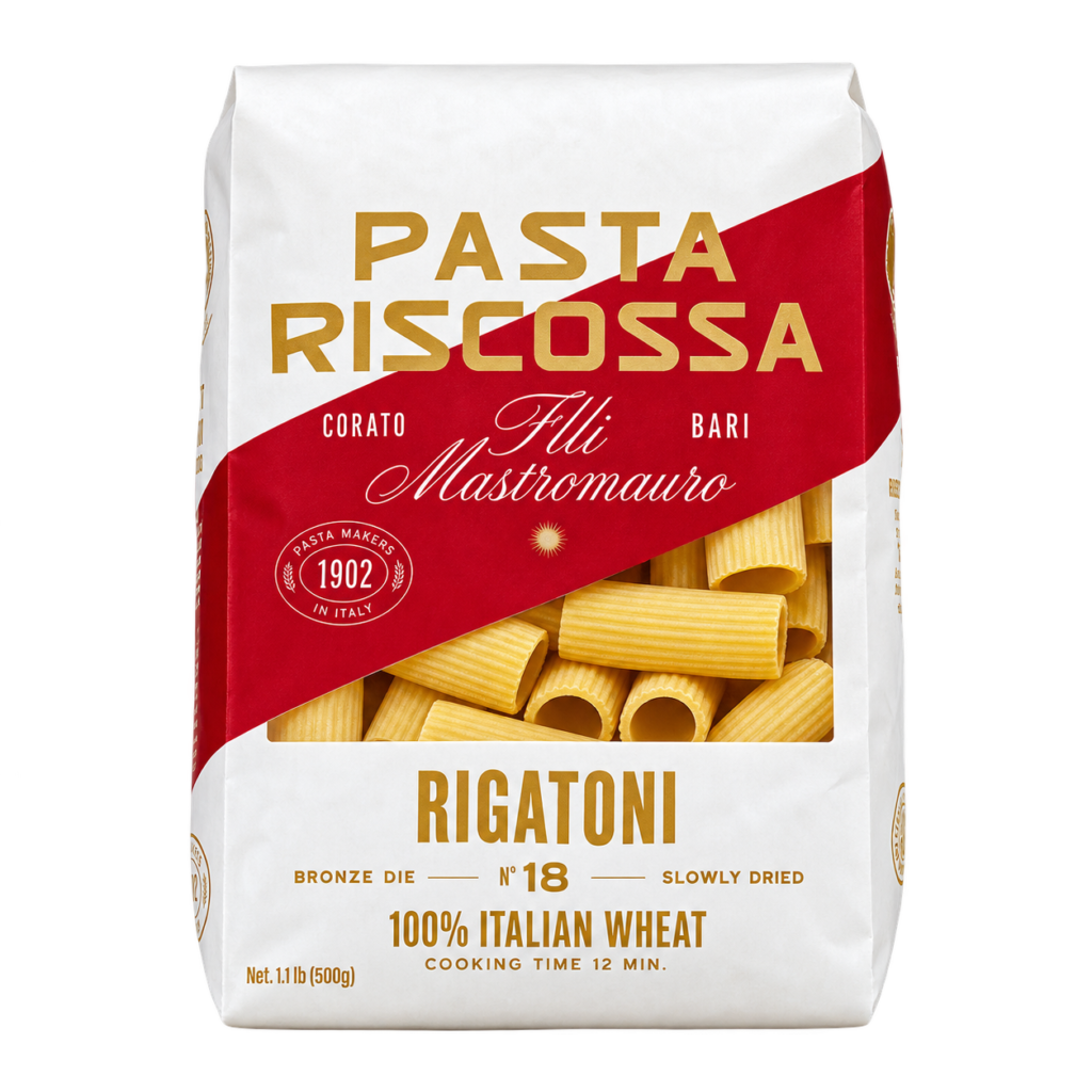 Rigatoni N.18 100% It. Traf. Bronzo Riscossa 500gr