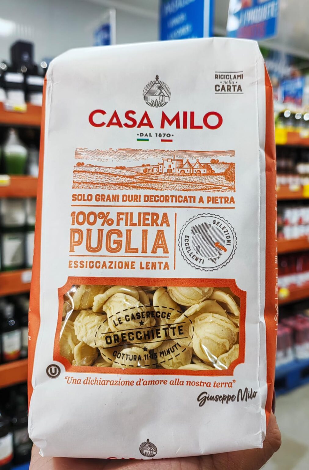 Orecchiette 100% casa milo 500gr