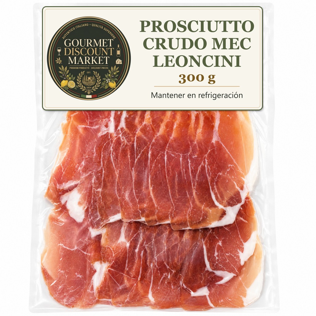 Prosciutto Crudo MEC 300 GR Leoncini