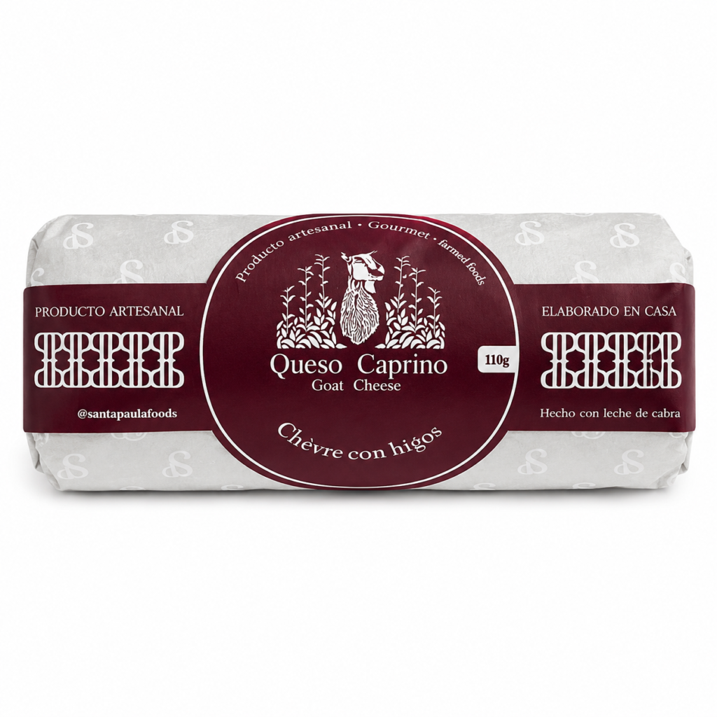Queso Cabra Rulo C/Higos  110 GR Santa Paula