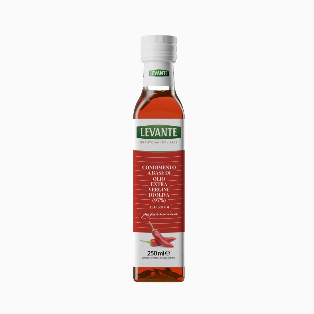 Olio Extra Vergine Di Oliva  Con Peperoncino Levante 250 ML