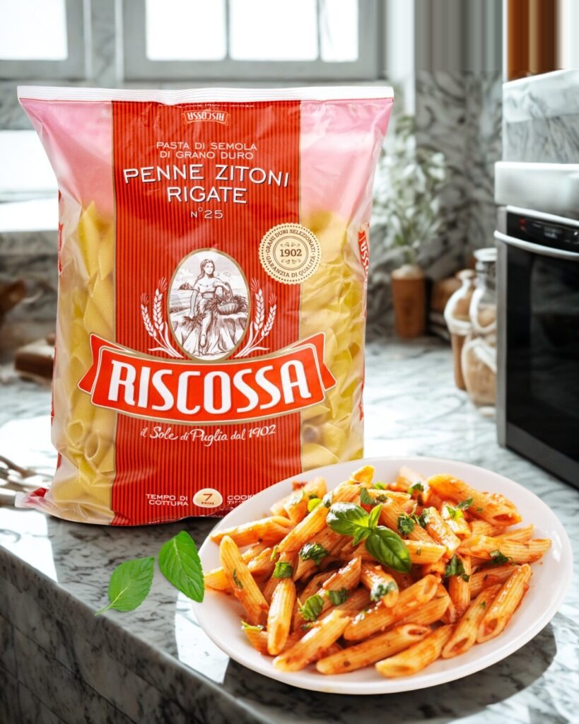 Penne Zitoni Rigate N°25 Riscosa 500 Gr