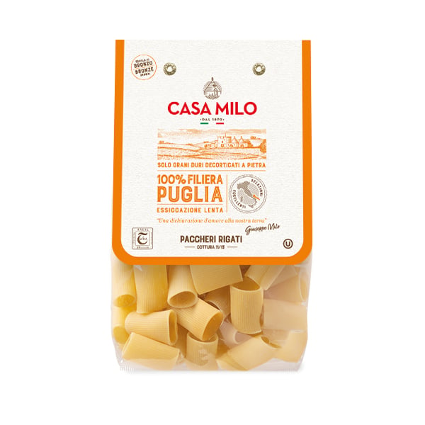 Paccheri Rigati 100% Casa Milo 500 GR