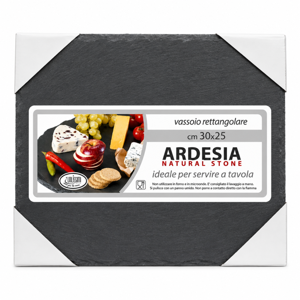 Vassoio Rect. In Ardesia 30×25 CM
