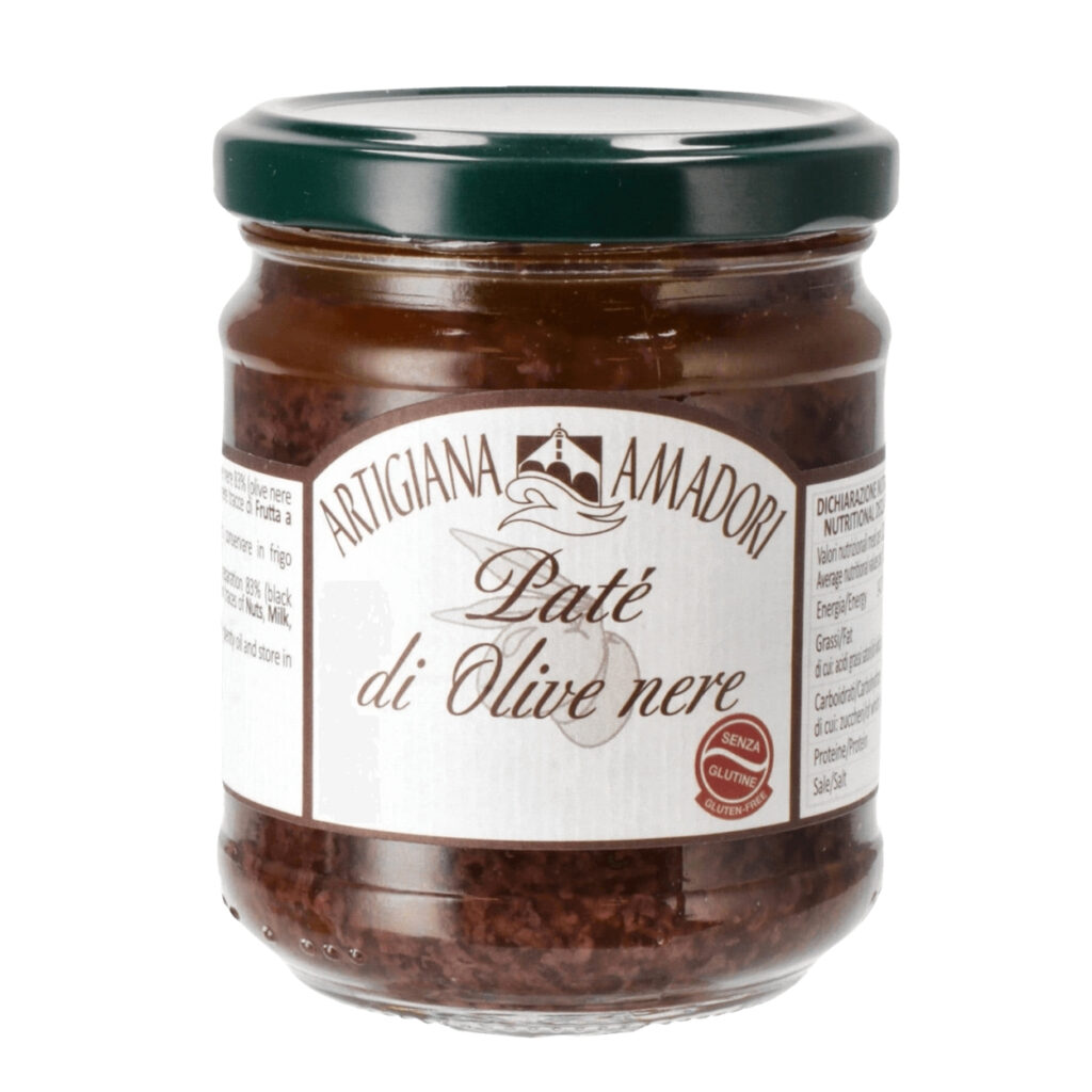 Pate Di Olive Nere 180 GR Artigiana