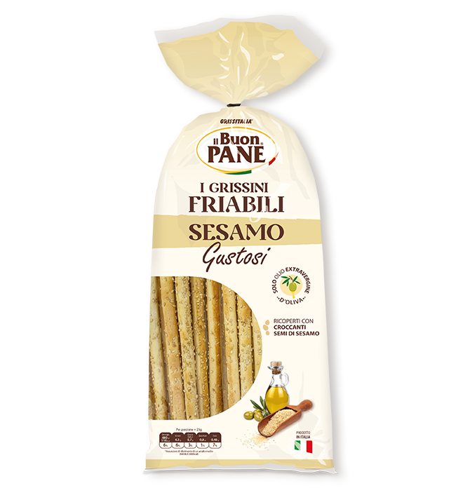 Grissini sesamo gustosi 200gr