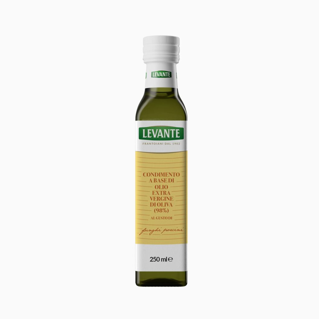 Olio Extra Vergine Di Oliva Con Funghi Porcini Levante 250 ML