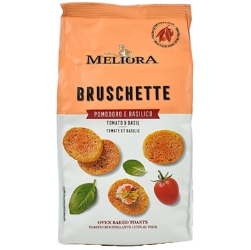 Bruschette Pomodoro E Basilico Meliora 70gr