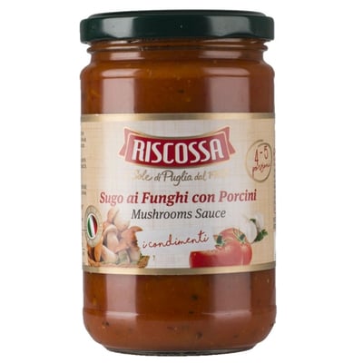 Sugo Al Funghi Con Porcini Riscossa 295 GR