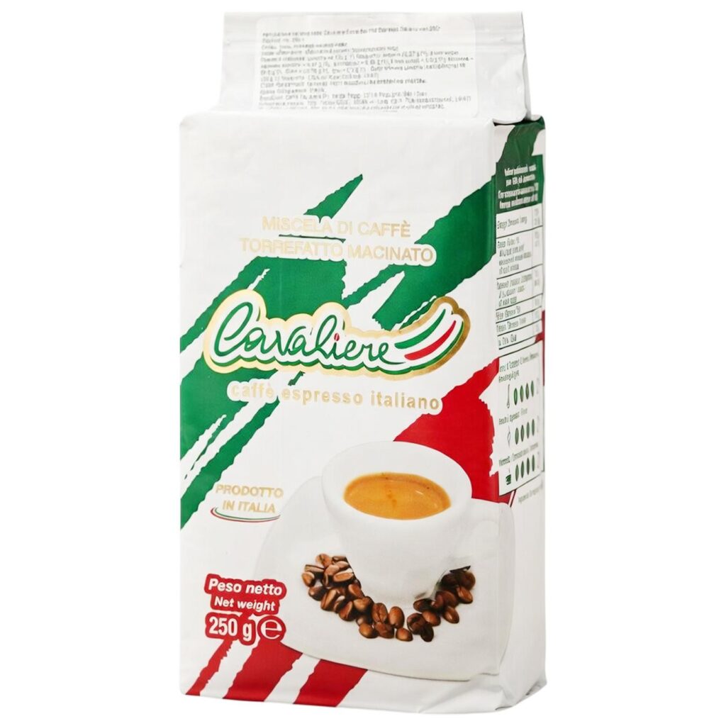 Caffe Cavaliere Espresso Italiano Blanco 250 GR