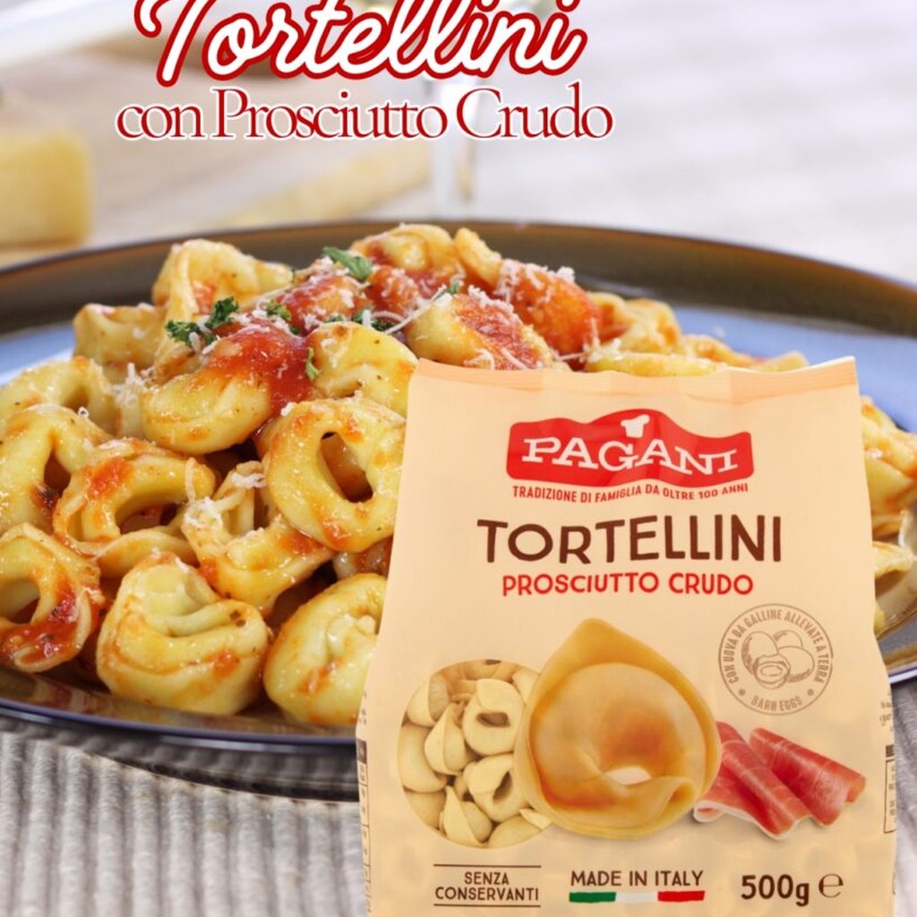 Tortellini Con Prosciutto Crudo 500gr Pagani