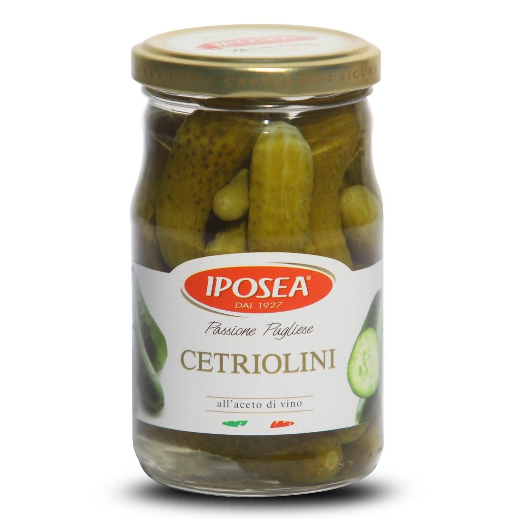 Cetriolini All Aceto Di Vino Iposea 290 Gr