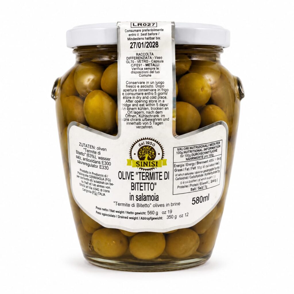 Olive Termite Di Biteito In Salam.  Sinisi 550 Gr