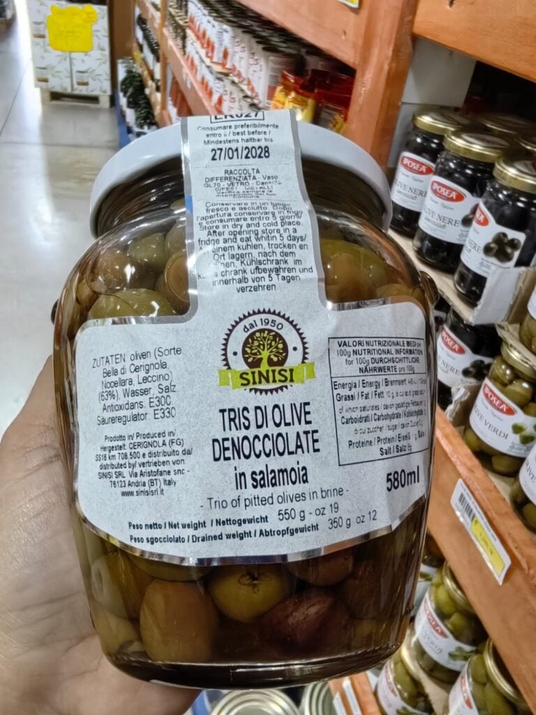 Tris Di Olive Denocc. In Salam. Sinisi 550gr