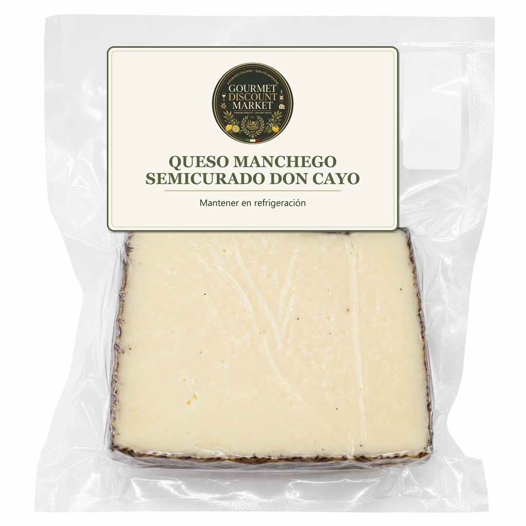 Queso Manchego Semicurado Porc. Don Cayo X Kilo