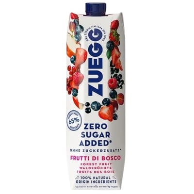 Bebida S/Azúcar de Frutos Rojos Zuegg 1 LT