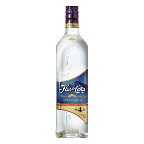 RON FLOR DE CAÑA EXTRA SECO 4 AÑOS 1 LT