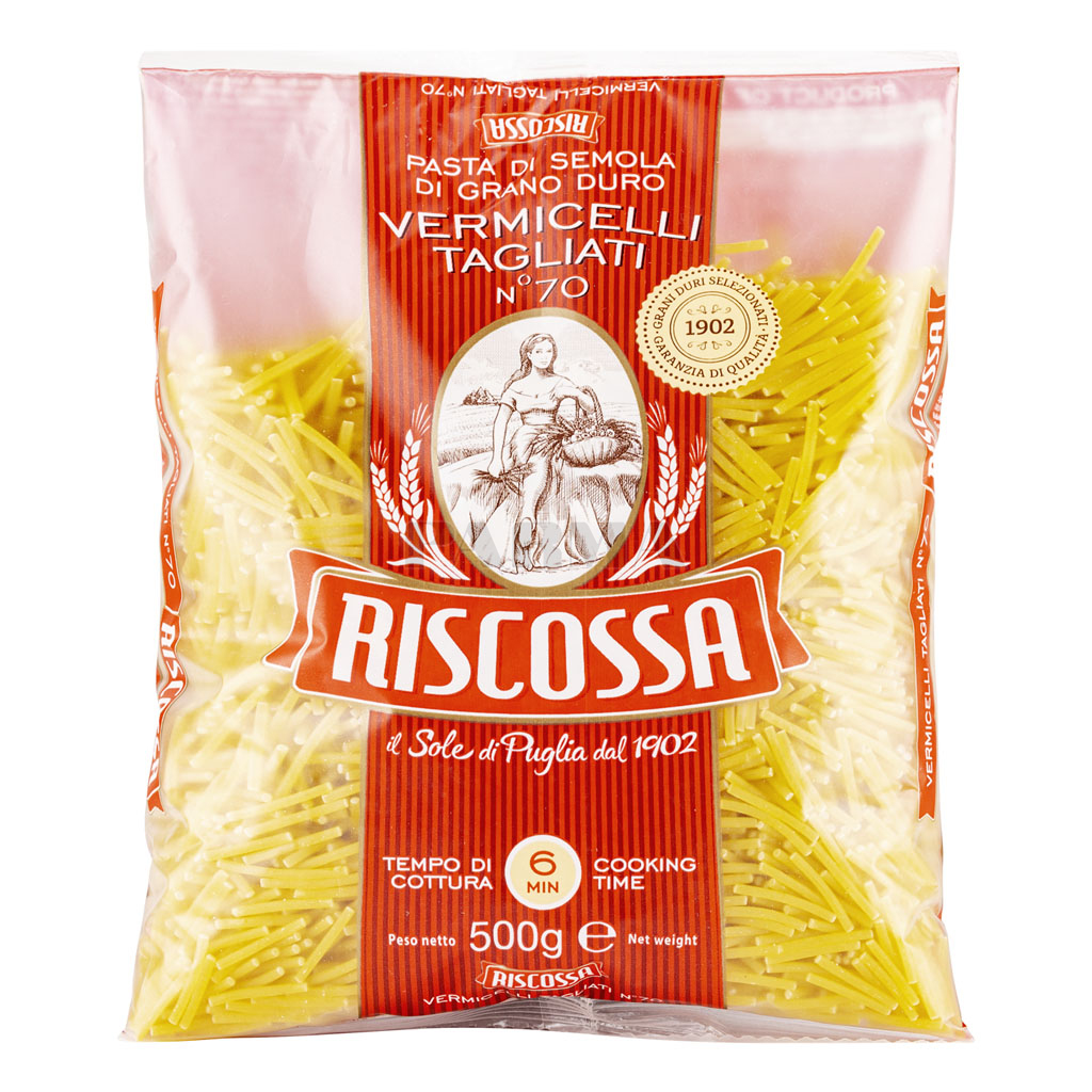 Vermicelli Tagliati N°70 Rsicossa 500 Gr