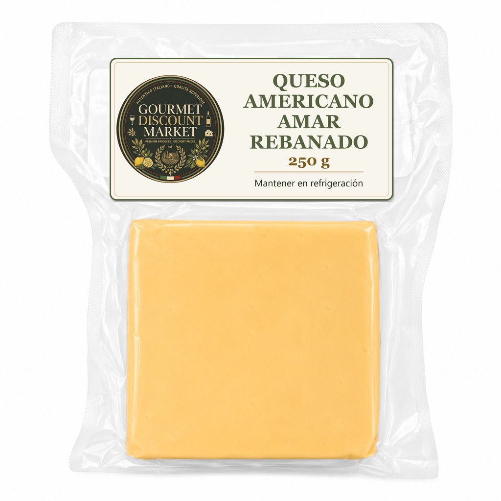 Queso Americano AMAR Rebanado 250 GR