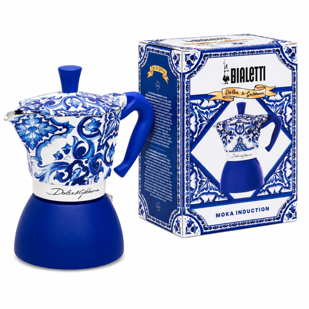 Caff Moka Induc. 4TZ D&G Azul Bialetti