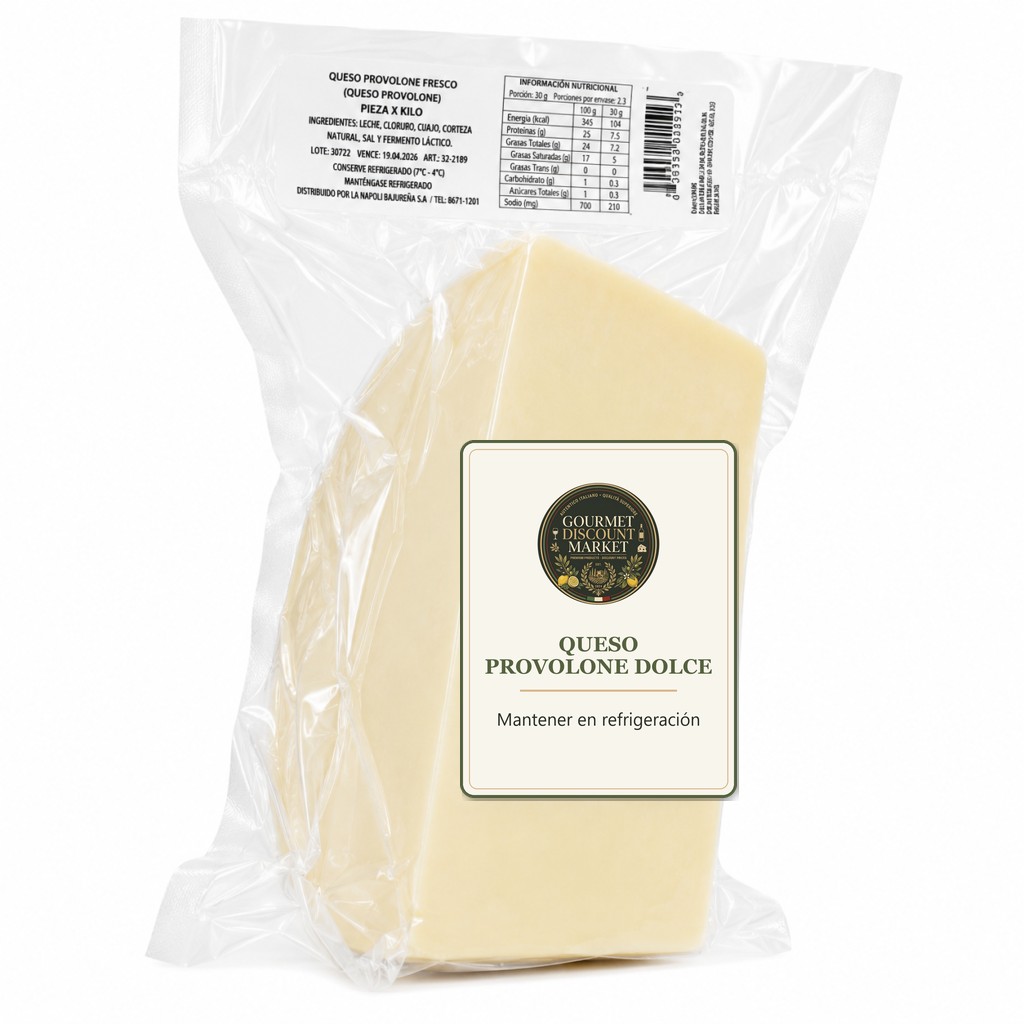 Queso Provolone Dolce Porcionado X Kilo