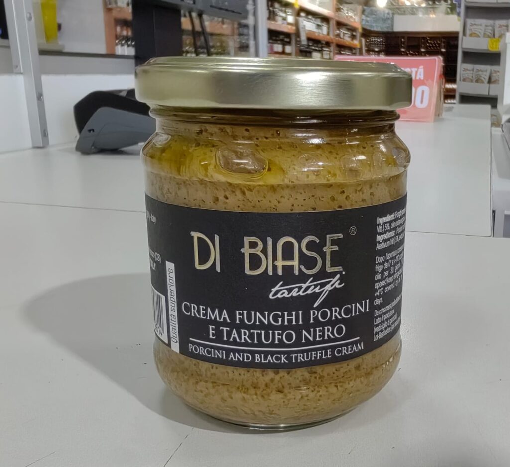 Crema Funghi Porcini e Tartufo Nero 180gr di biase