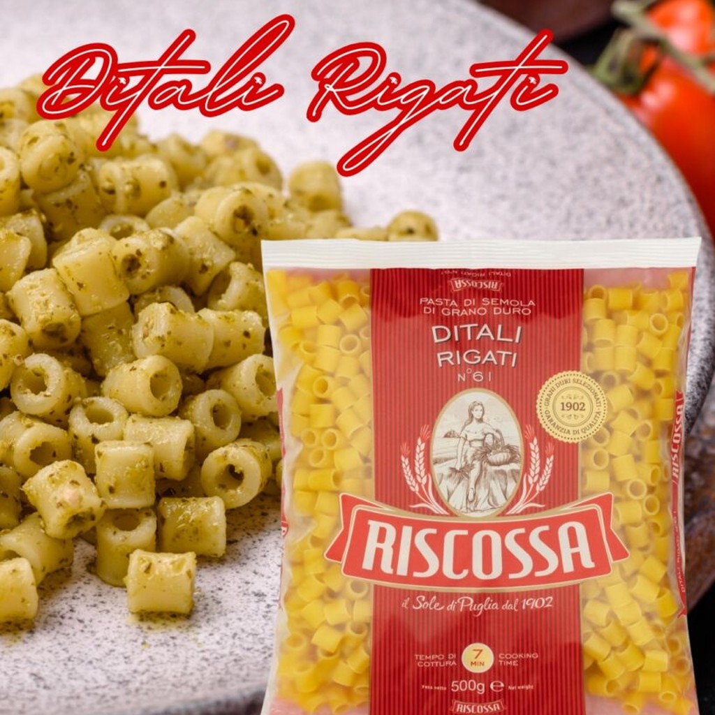 Ditali Rigati N°61 Riscossa 500 Gr