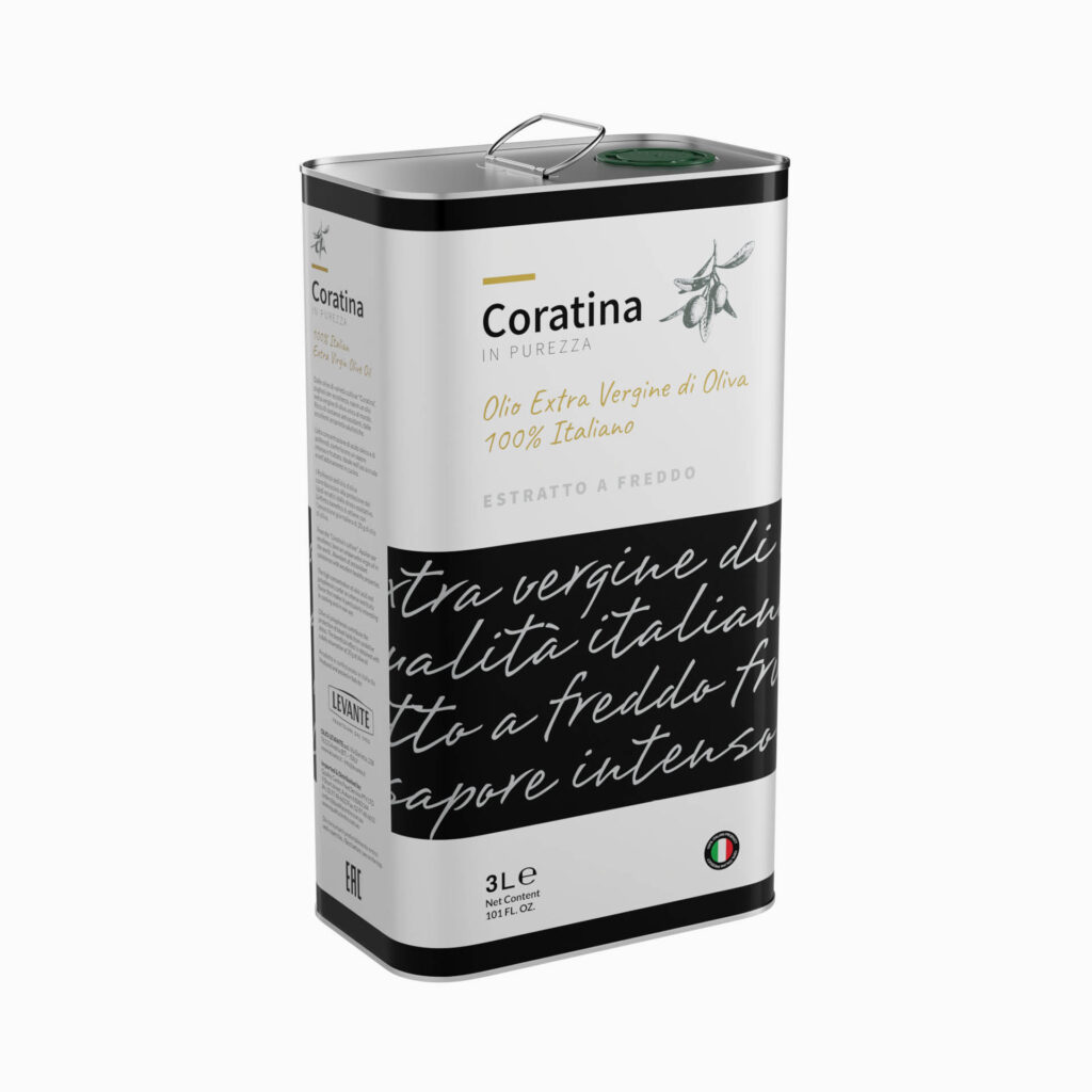 Olio E.V.O Coratina 100% Italiano 3 LTS