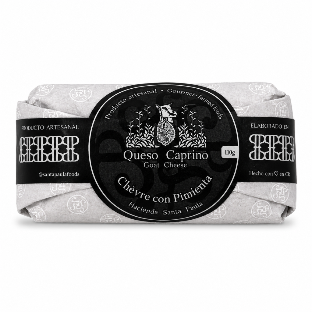 Queso Cabra Rulo C/Pimienta 110 GR Santa Paula