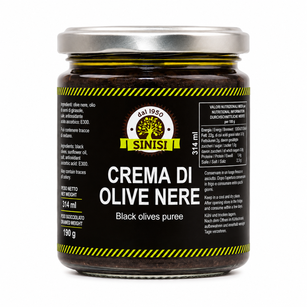 Crema Di Olive Nere Sinisi 290gr