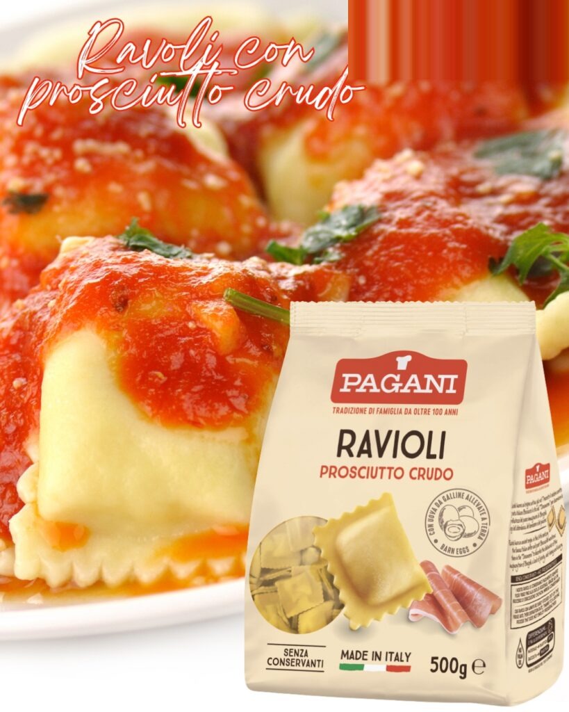 Ravioli Prosciutto Crudo  500 g