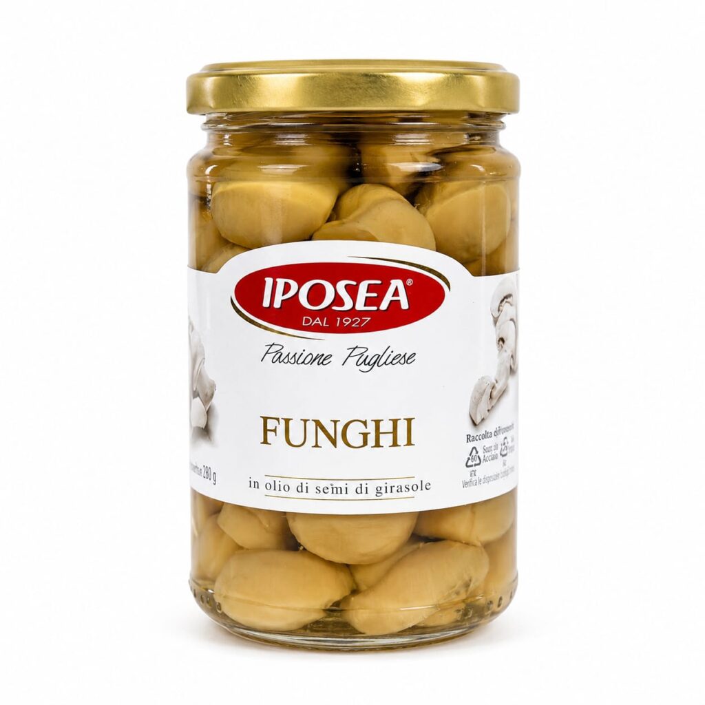 FUNGHI IN OLIO DI SEMI DI GIRASOLE IPOSEA 290 GR