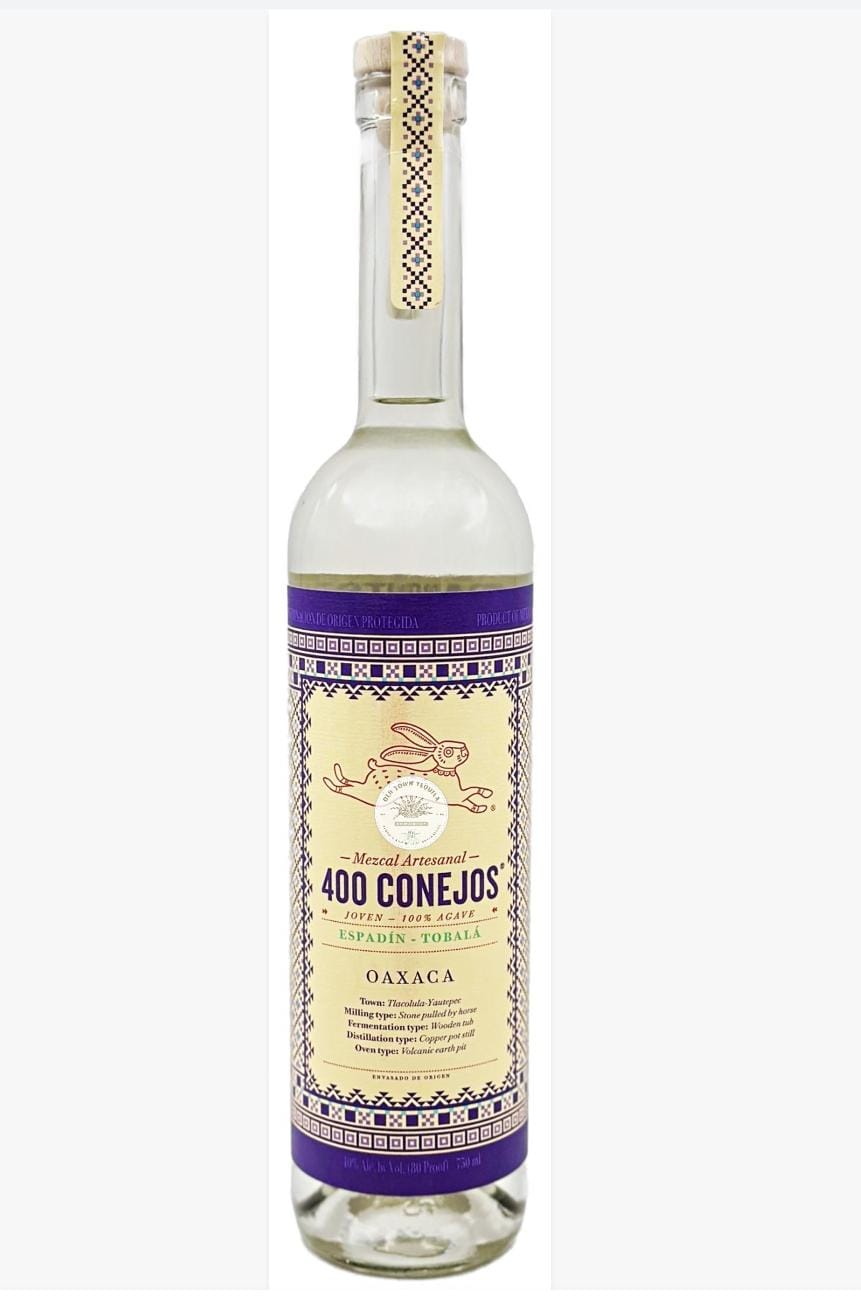Mezcal Artesanal 400 conejos  tobala- espadin 750 ml